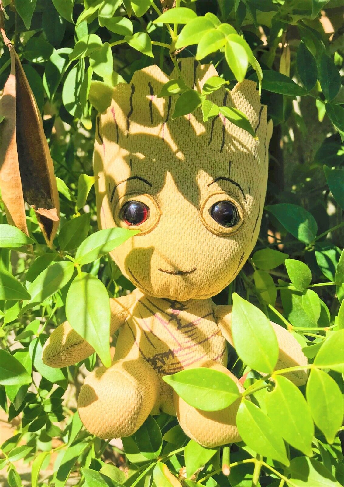 Unique Spirited Lovely TY Marvel Groot Root Stuffed Collector\'s Toy Sweet Shine