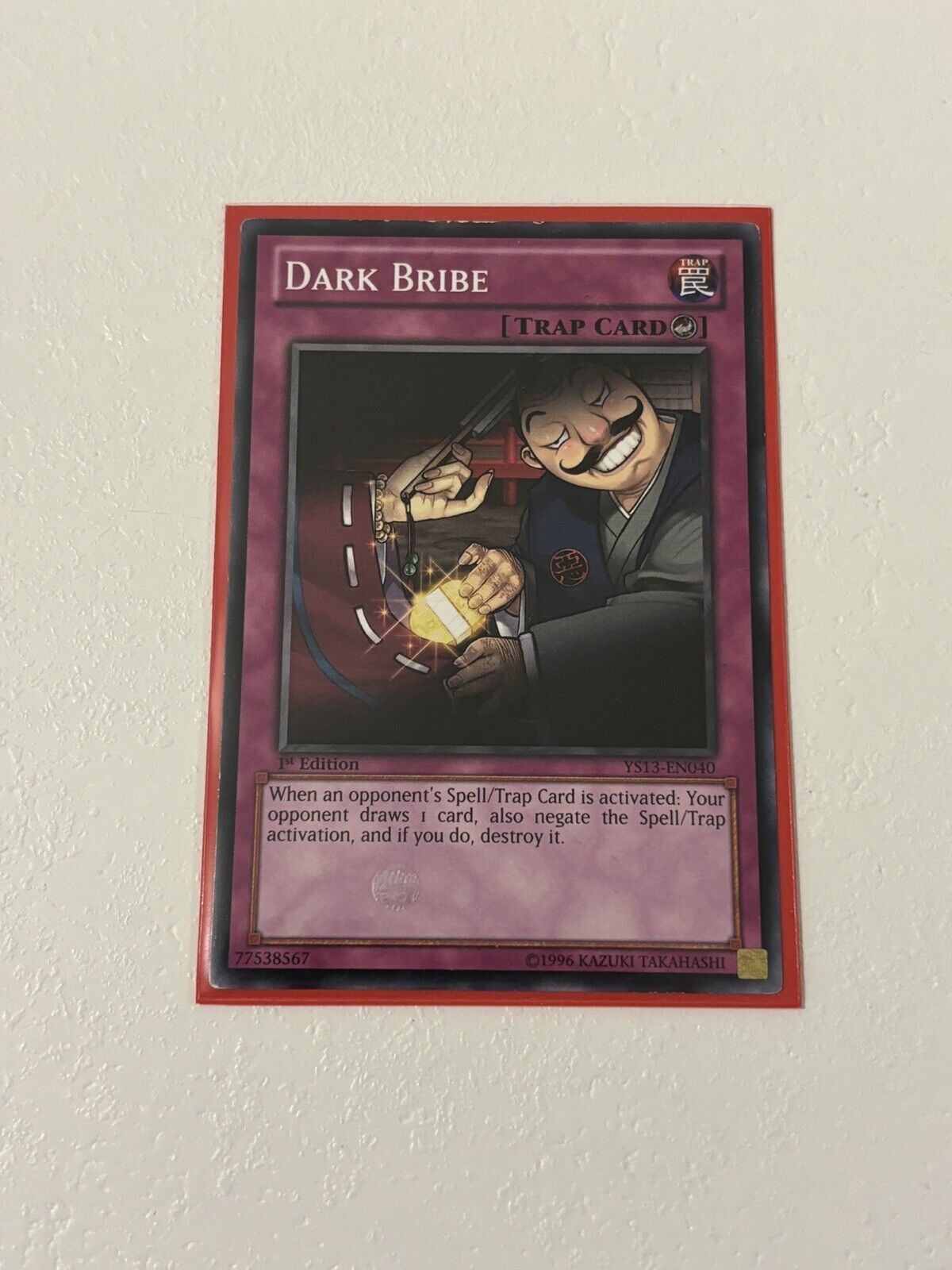 Yu-Gi-Oh TCG: Dark Bribe YS13-EN040 Lightly Played 1st Edition Card