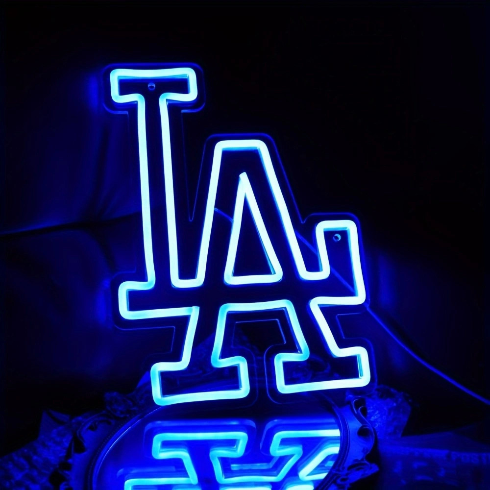 Los Angeles Dodgers LA Neon Sign for Garage or Man Cave Decor