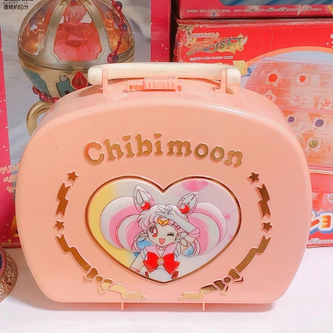 Sailor Moon  Chibi Moon Nakayoshi Stylish Bag with Jewelry BANDAI toy vintage
