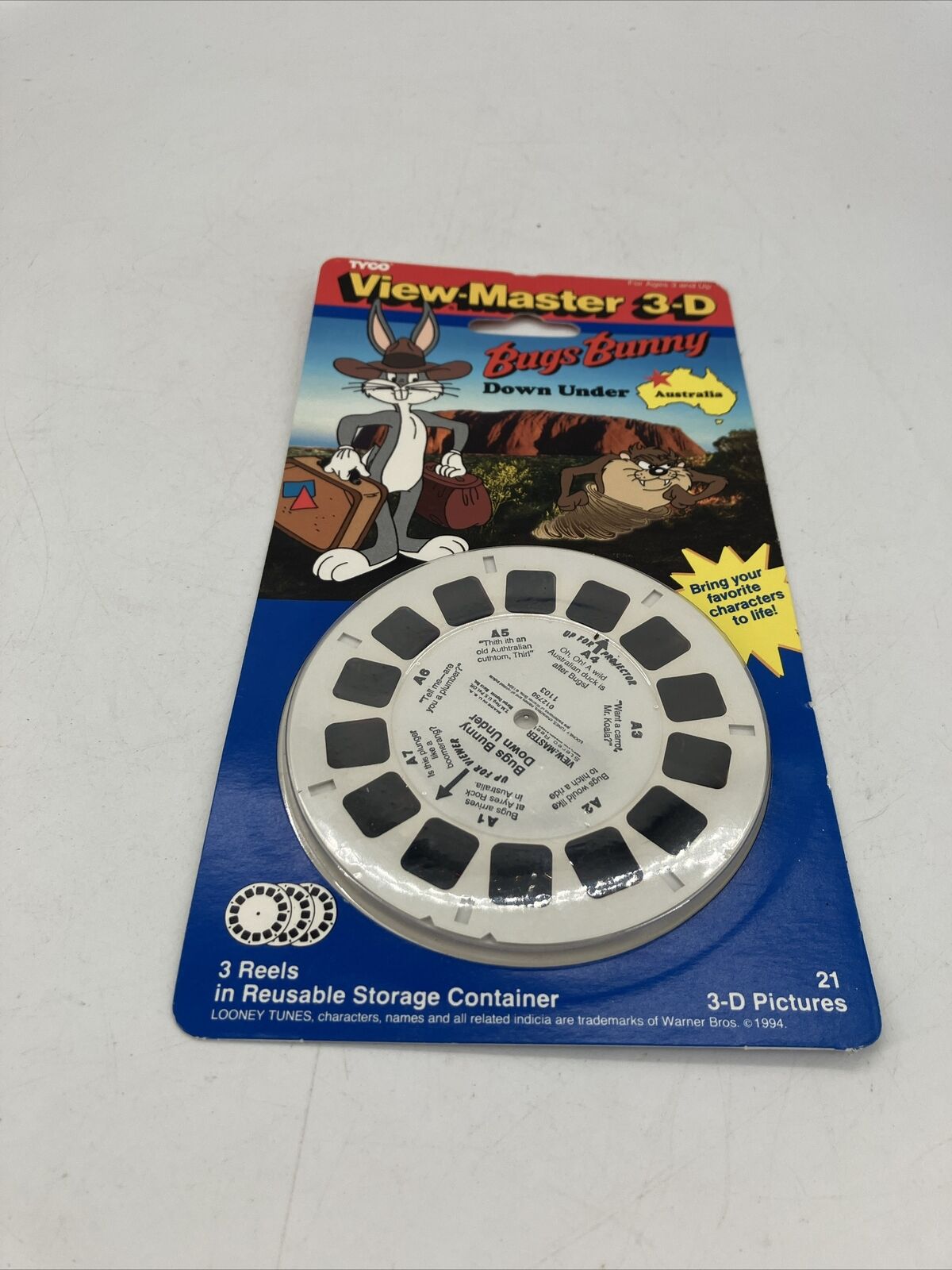 Sealed Looney Tunes Bugs Bunny Aussie Down Under Cartoons view-master Reels 1103