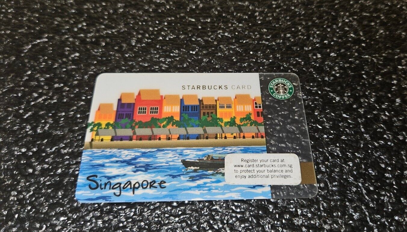 ✅️FINAL SALE RARE  2010 Singapore River starbucks card Pls Check The