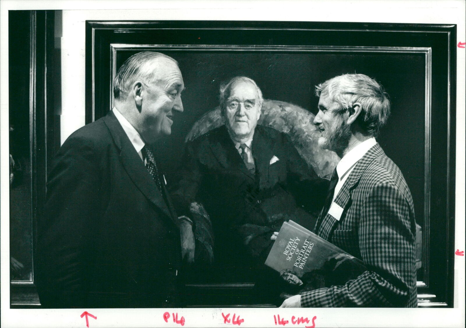 Viscount William Whitelaw discussing about his... - Vintage Photograph 1405635