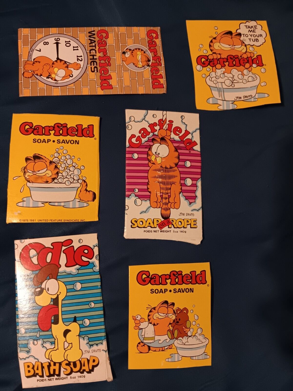 Vintage Garfield Scrapbook Pieces From Soap Boxes