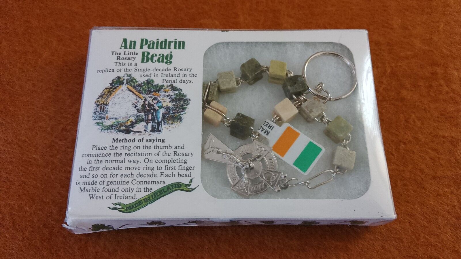 J.C Walsh And Sons An Paidrin Beag The Little Rosary Connemara Marble Ireland.