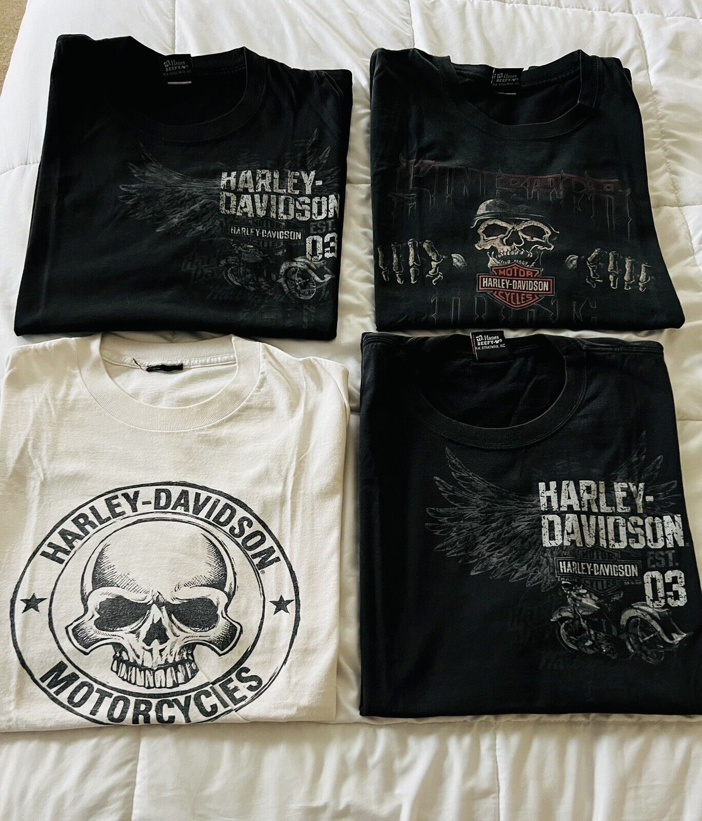Harley Davidson Men’s 4 Tshirt Bundle, Las Vegas, Nevada XL