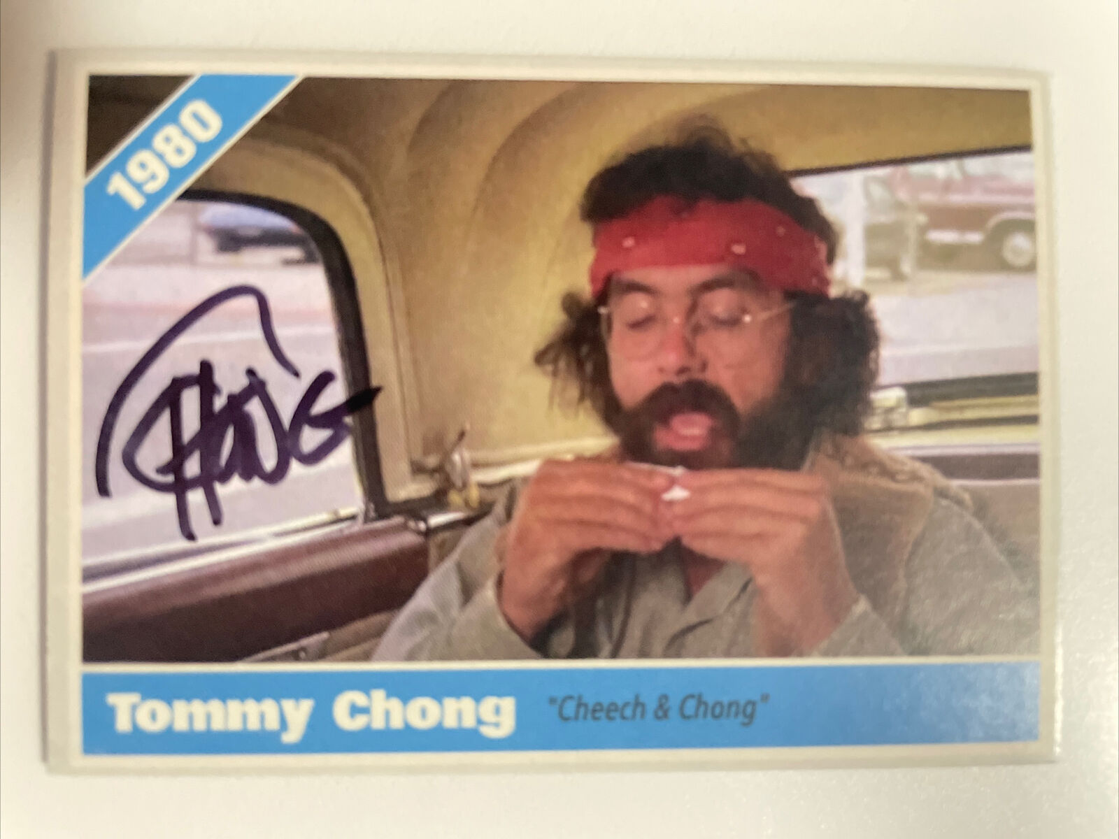 TOMMY CHONG autograph CHEECH & CHONG custom card signed