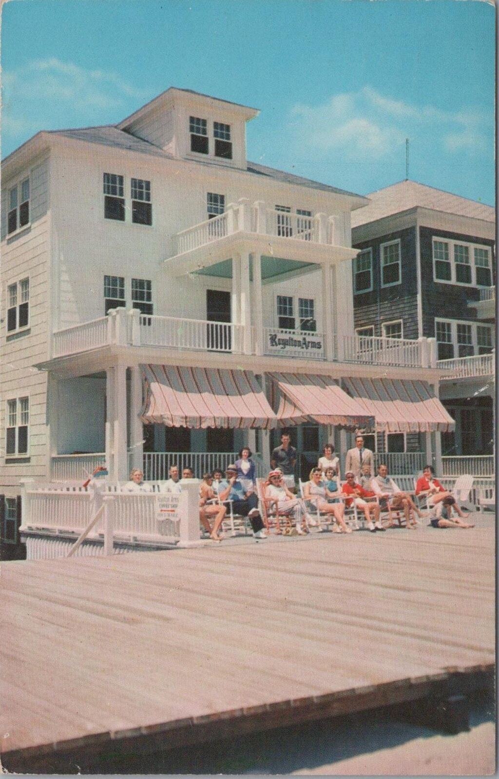 Postcard Royalton Arms Hotel Boardwalk Ocean City MD 1963
