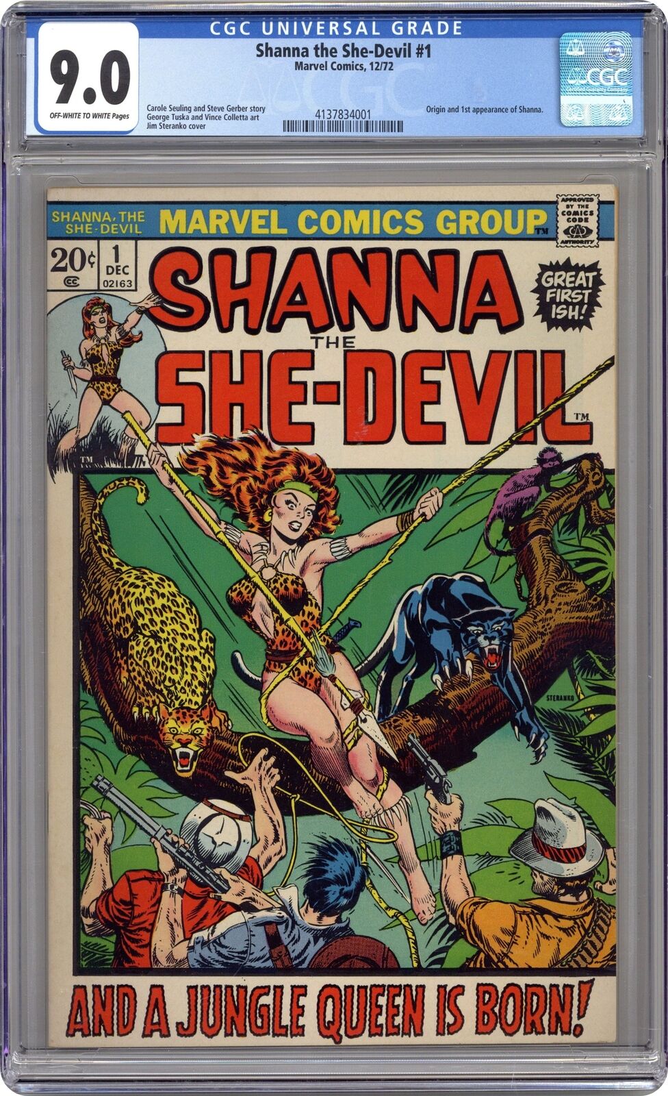 Shanna The She-Devil #1 CGC 9.0 1972 4137834001