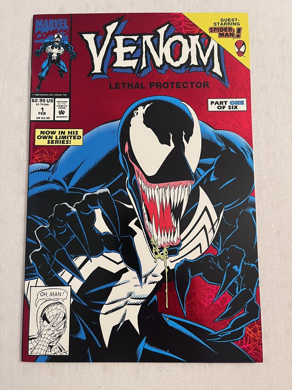 Venom: Lethal Protector #1 (Marvel Comics May 1993) Red HOLO-GRAFX FOIL NM