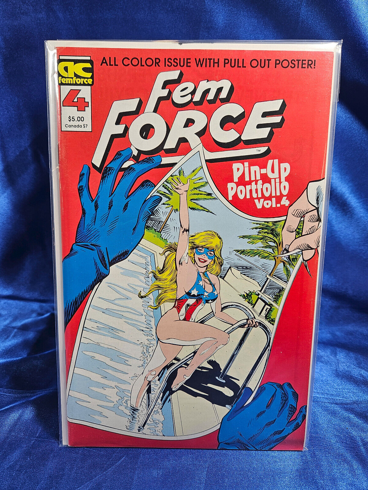 Femforce Pin-up Portfolio #4- AC Comics - 1991 VF+ 8.5