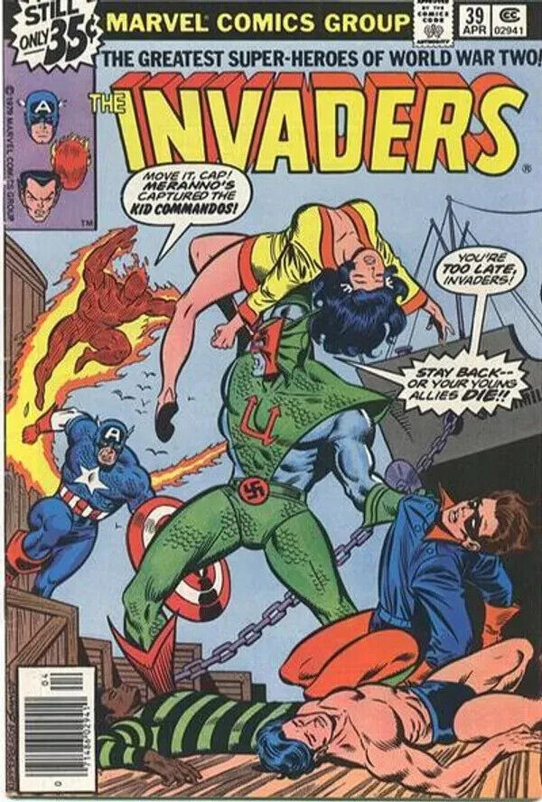 *THE INVADERS #39*MARVEL COMICS*APR 1979*VG*NEWSSTAND*TNC*