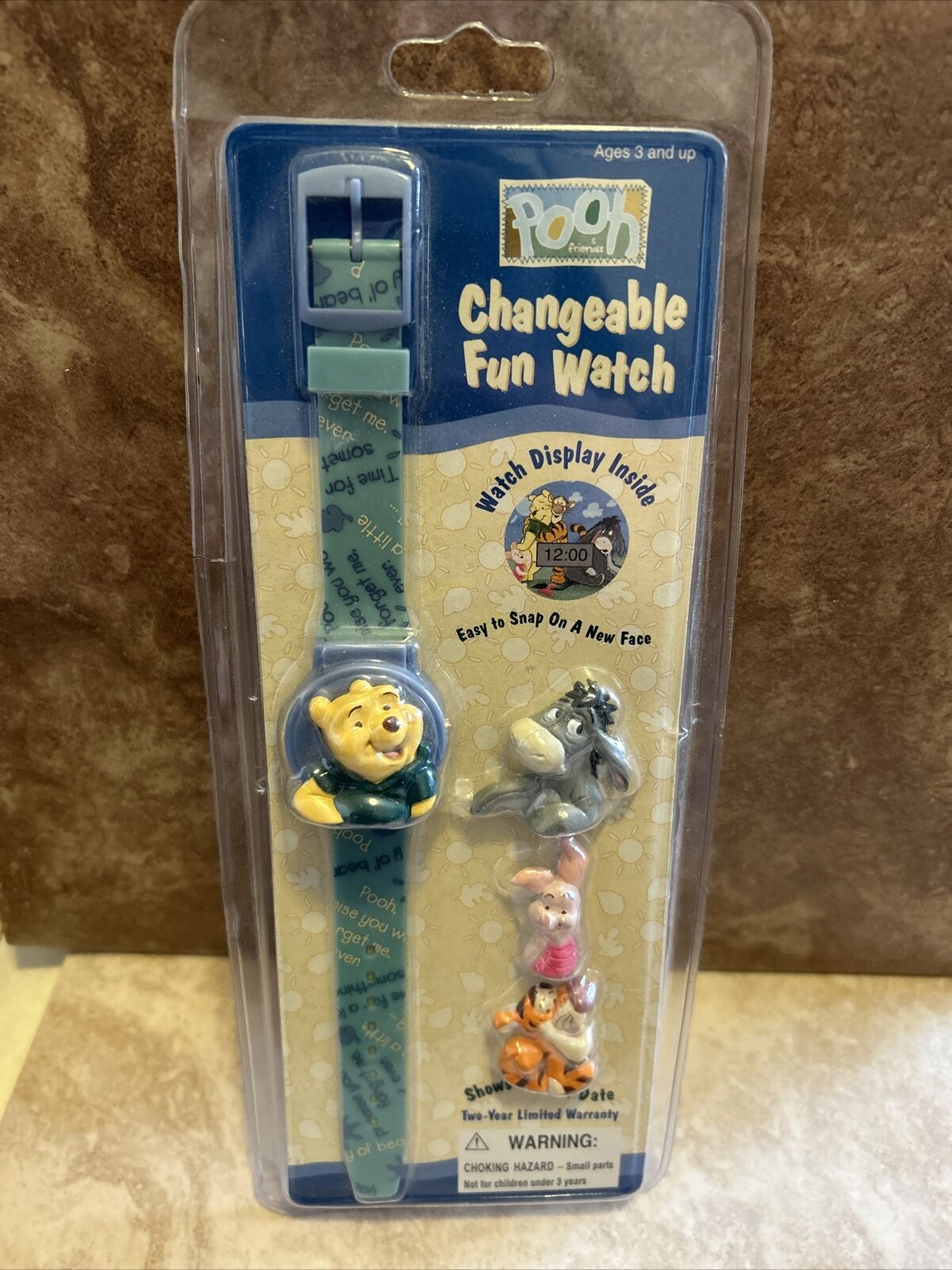 Vintage Disney Time Pooh & Friends-Digital Watch-Winnie the Pooh-Changeable Face