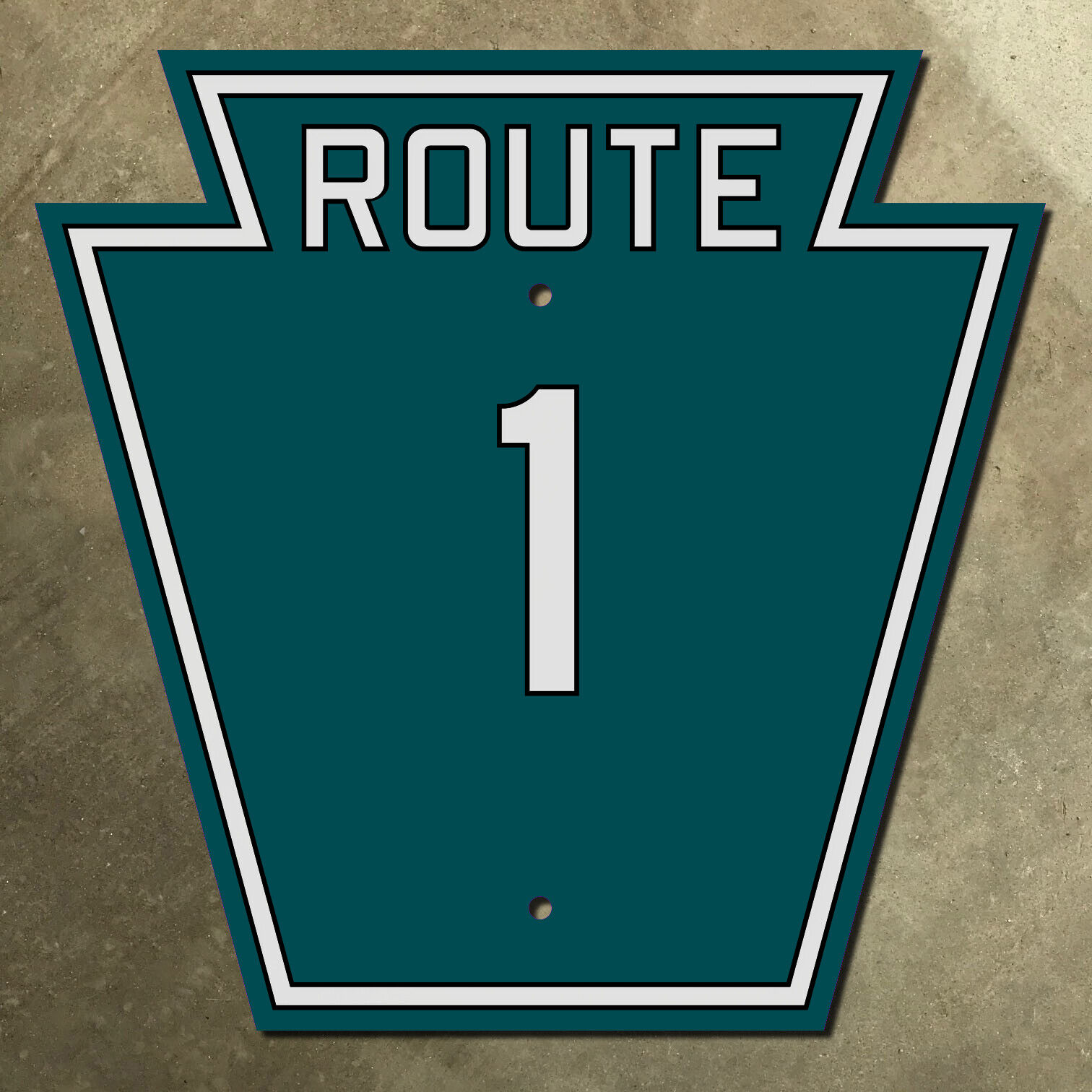 Philadelphia Pennsylvania state route 1 highway marker road sign football 16x16