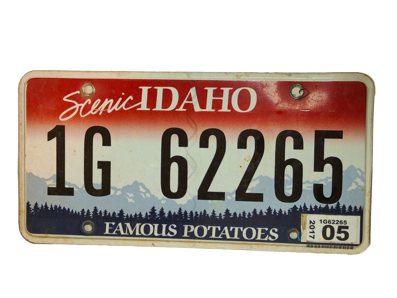 2017 Scenic Idaho License Plate Gem/Emmett County Famous Potatoes #1G62265 Decor