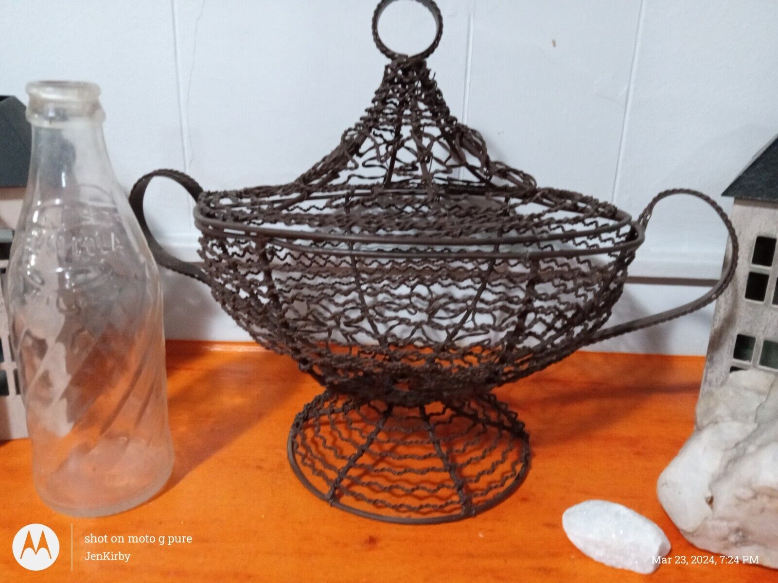 Rare 1930\'s French Wireware Basket/Bowl
