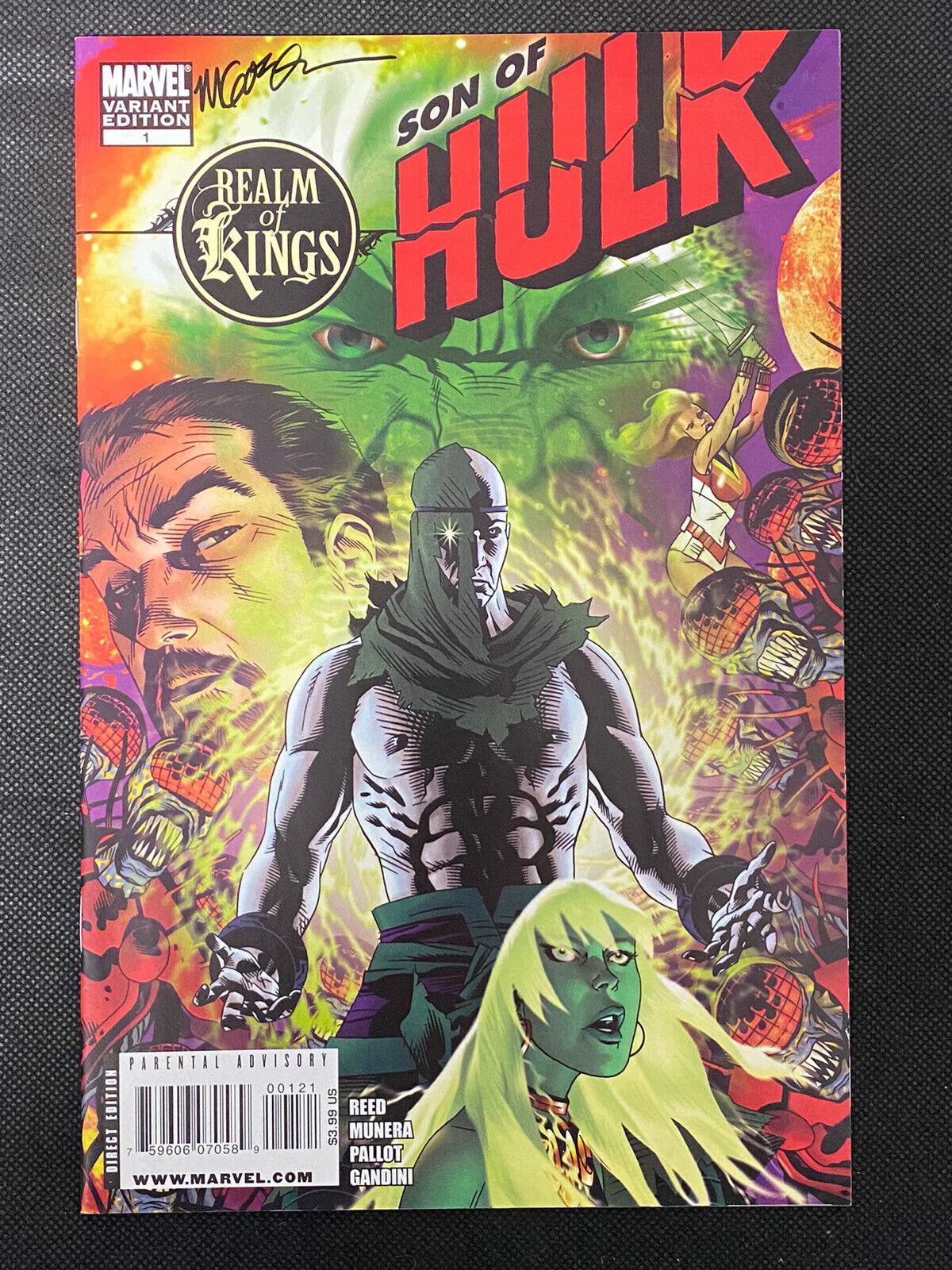 Realm of Kings, Son of Hulk #1 (Marvel 2010) 1st Jentorra 1:20 Ratio - SIGNED