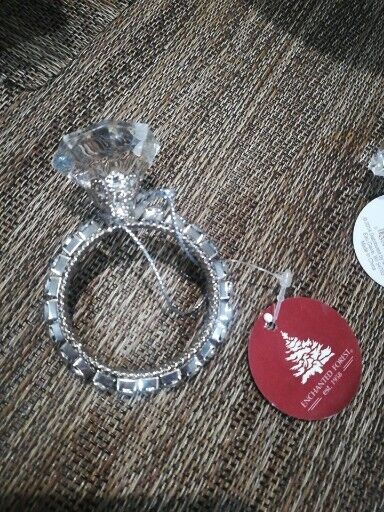 3 Inch Diamond Ring Christmas Ornament Large Replica Ring