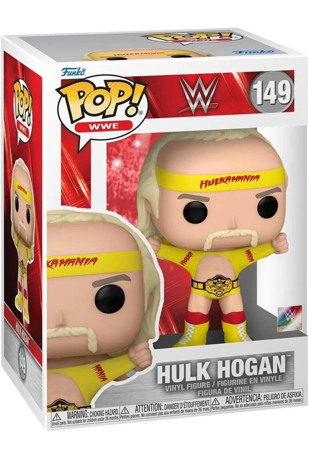 Funko POP 149 WWE Hulk Hogan Hulkamania With Belt Vinyl Figure