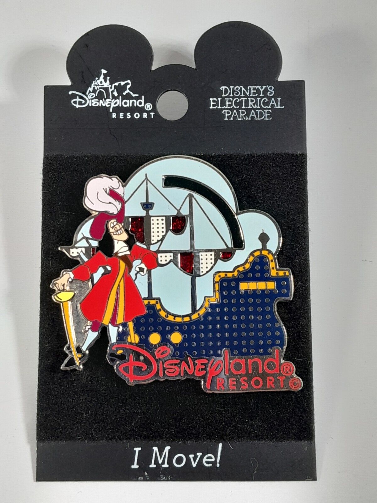 Disneyland Resorts Disney Electrical Parade Captain Hook Ship Pin No Peter Pan 