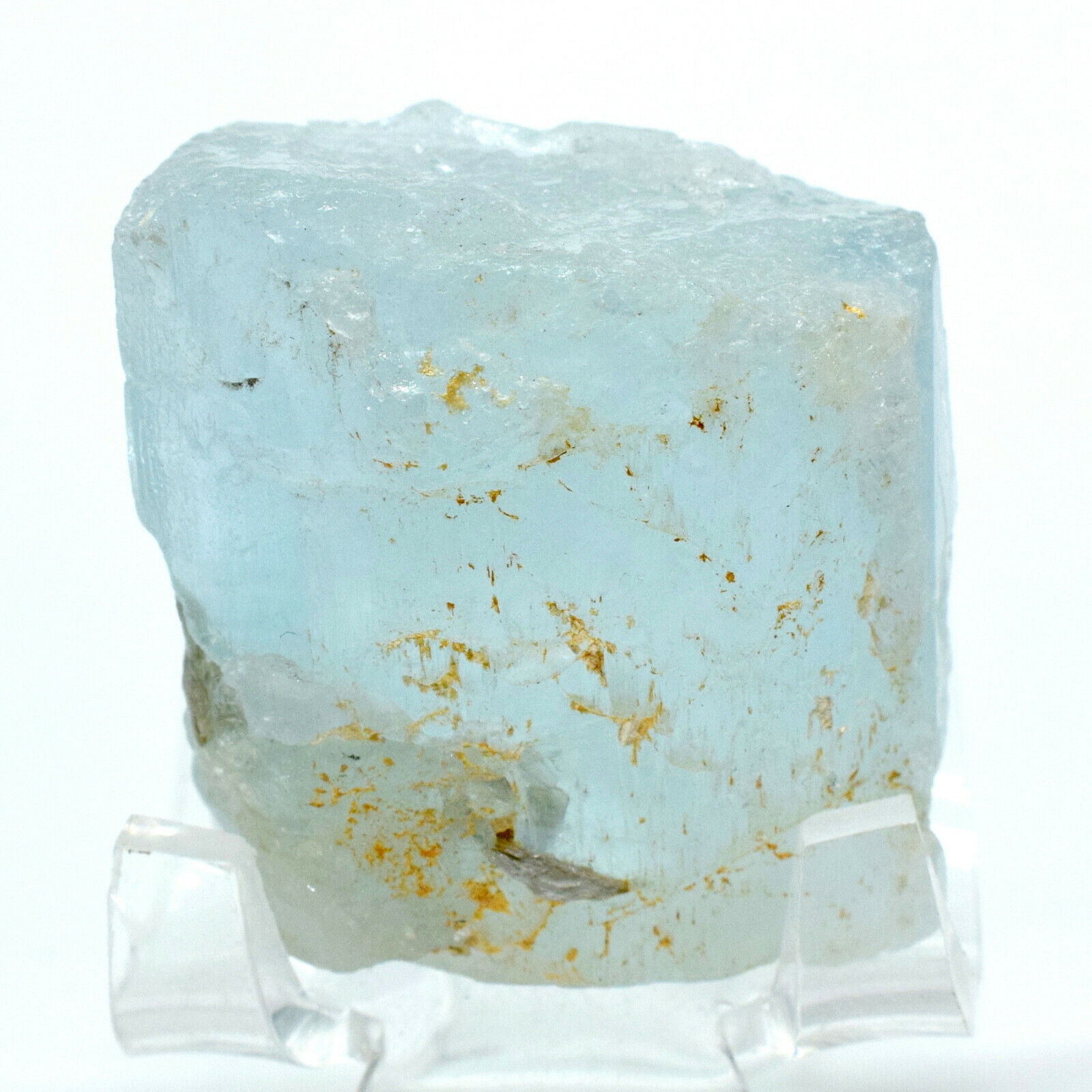 400ct Blue Aquamarine Rough Natural Translucent Beryl Crystal Gemstone Afganist.