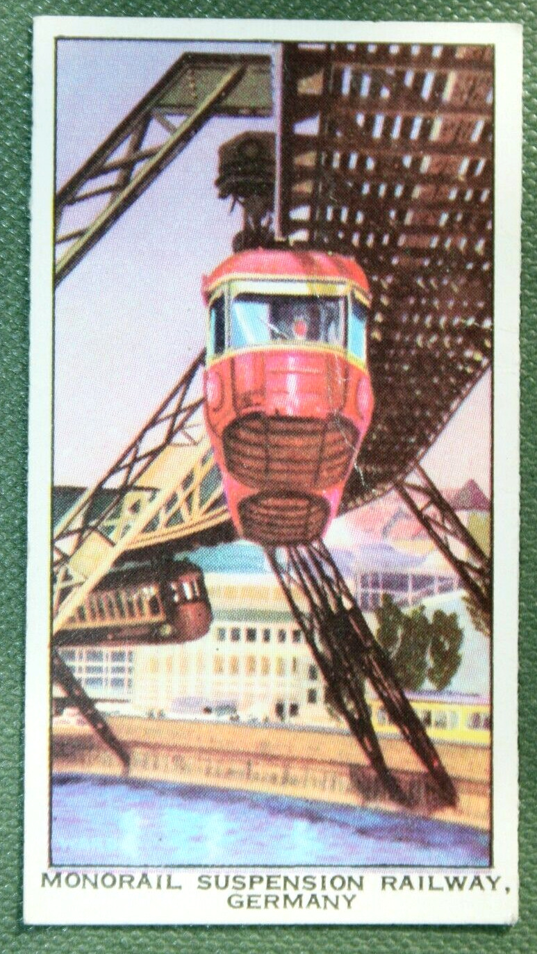Wuppertal Monorail  SCHWEBEBAHN  Original 1960\'s Vintage Card   BD10M