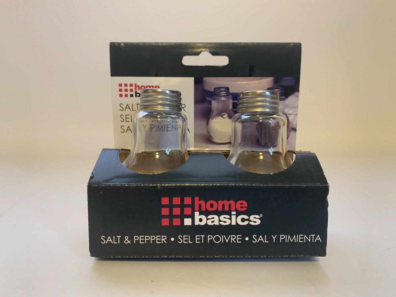 NIP Salt & Pepper Shakers Pier 1 Imports Home Basics 3.8 oz. Light Bulb Shape