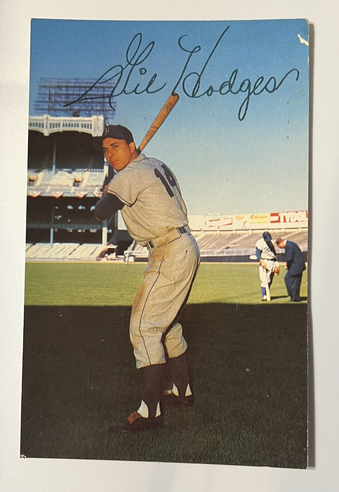 1954 Dormands Post Card Gil Hodges, Slight Damage, See Photos Selling Cheap