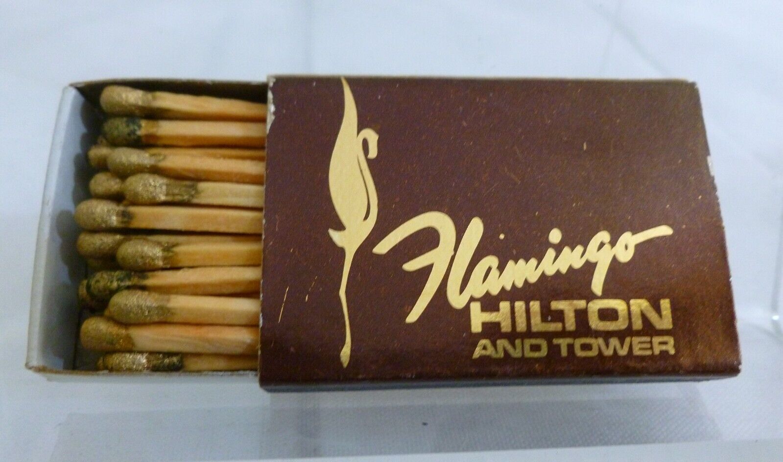 Vintage Matchbook Unstruck - Flamingo Hilton & Tower / Beef Barron Las Vegas, NV