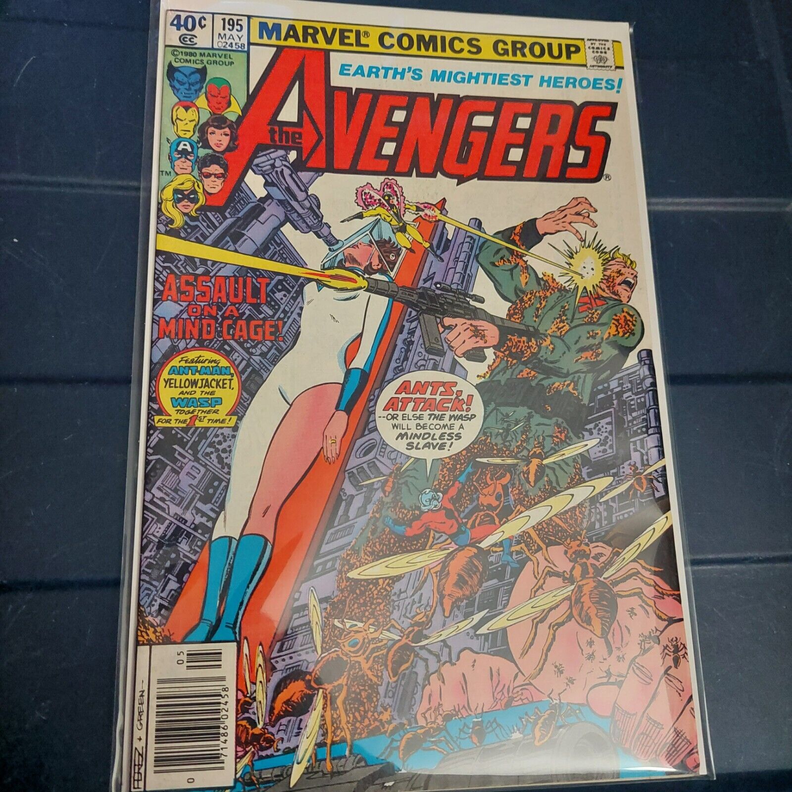 Avengers #195 MARVEL COMICS 1980 KEY Cameo Of Taskmaster High Grade George Perez