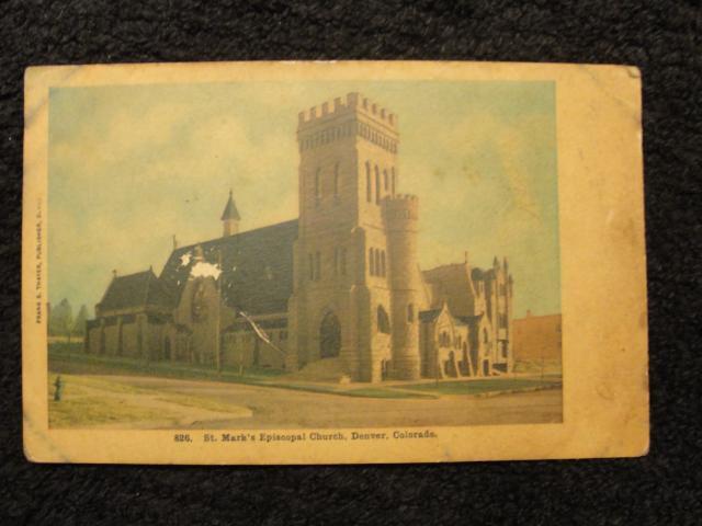 PRE-1907 St. Mark\'s Episcopal Church Denver, CO Colorado POSTCARD Frank Thayer