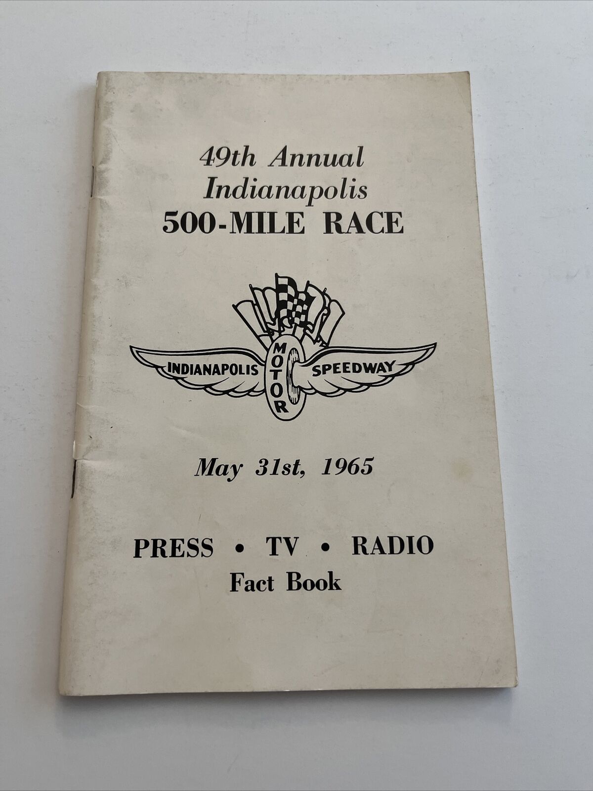 1965 Race Program: 49th Annual Indianapolis 500-Mile Race