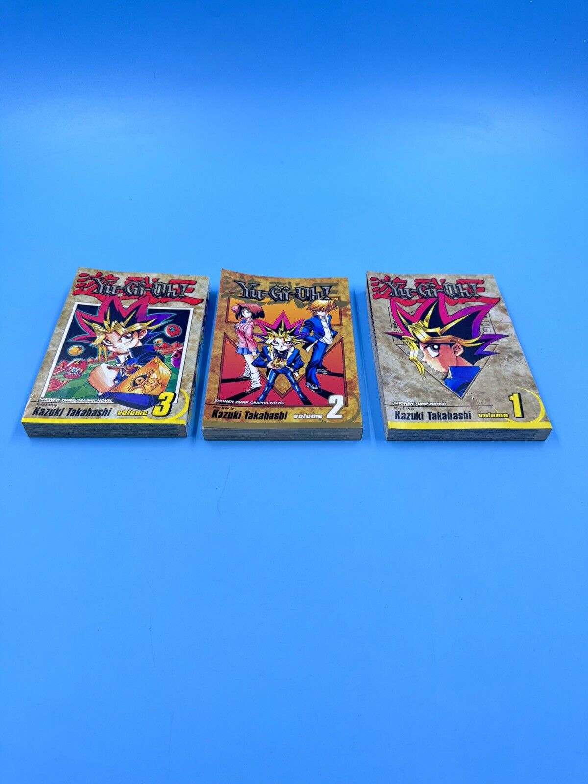 Yu-Gi-Oh Manga Volume 1 2 3 English Lot Set Graphic Novel Viz Media OOP Rare