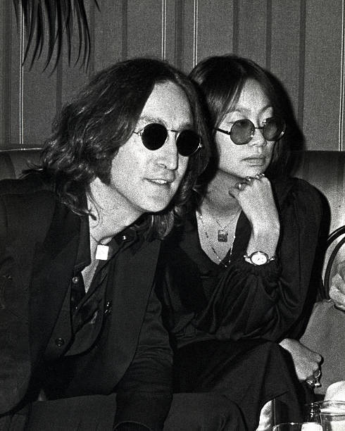 May Pang and John Lennon at Opening of \