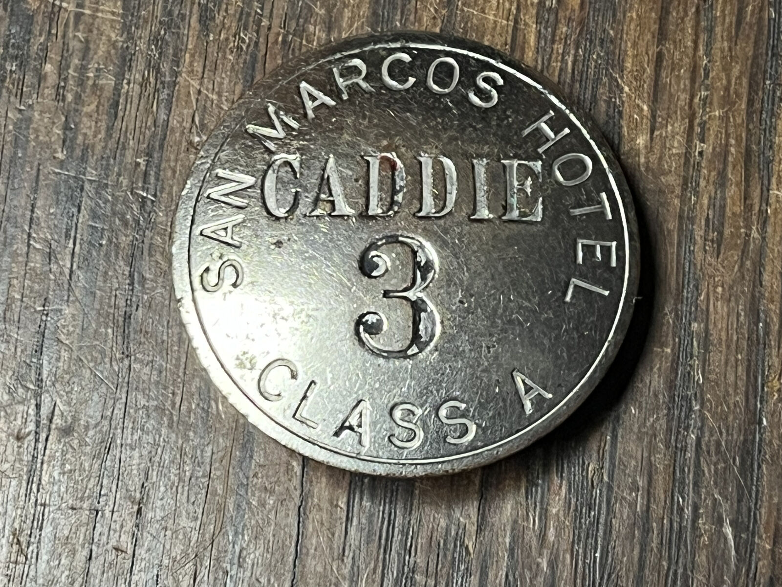 Rare Vintage San Marcos Hotel Caddie 3 Class A Badge Chandler Arizona