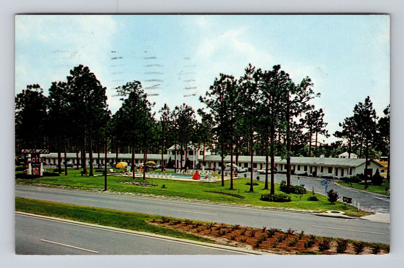 Perry FL-Florida, Kingswood Inn Motel Advertising, Vintage c1961 Postcard