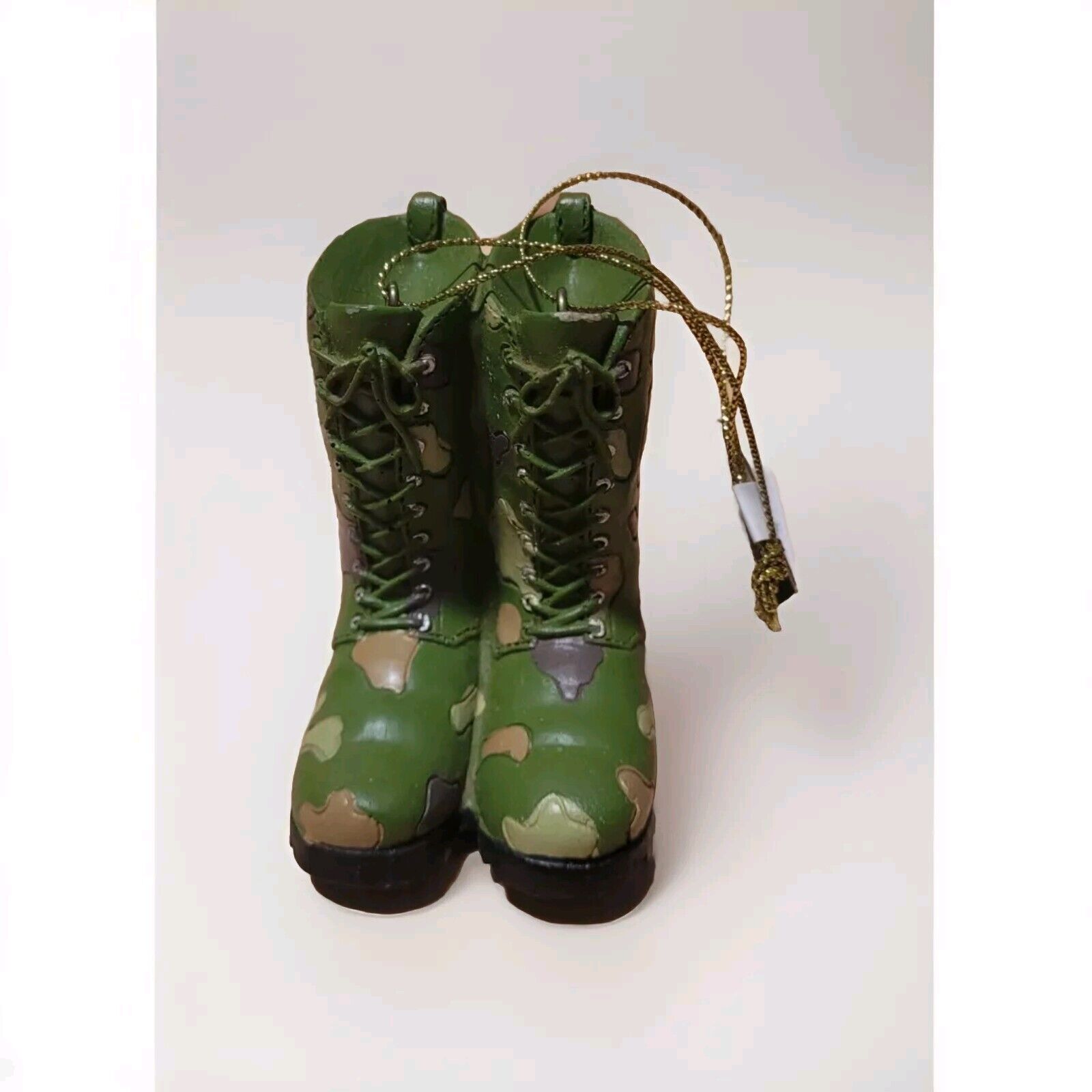 Kurt Adler Military Christmas Ornament  Fatigue Boots New NWT Soldier Troop