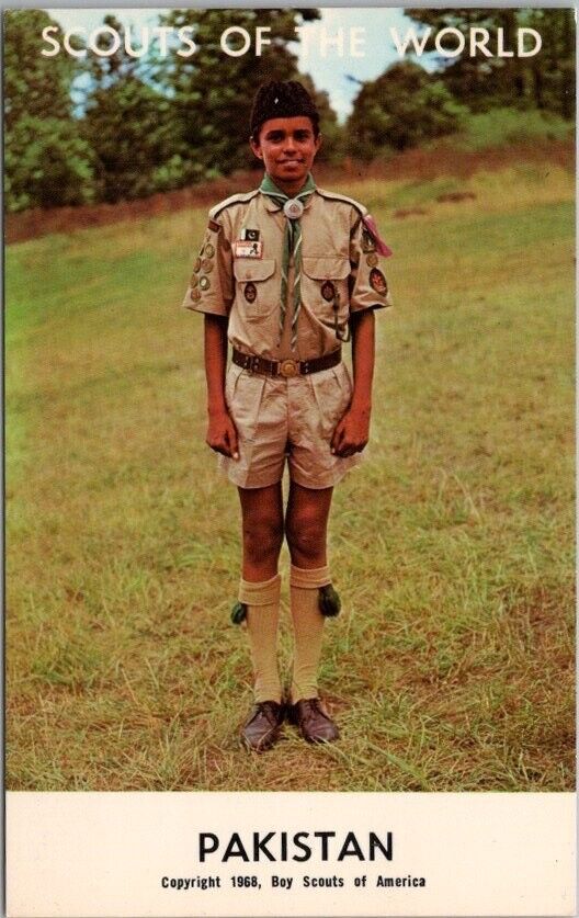 Vintage 1968 BOY SCOUTS OF THE WORLD / BSA Postcard \