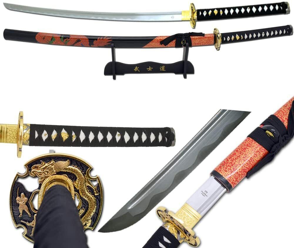 Snake Eye Tactical Classic Japanese Samurai Katana Swords, Fully Functional