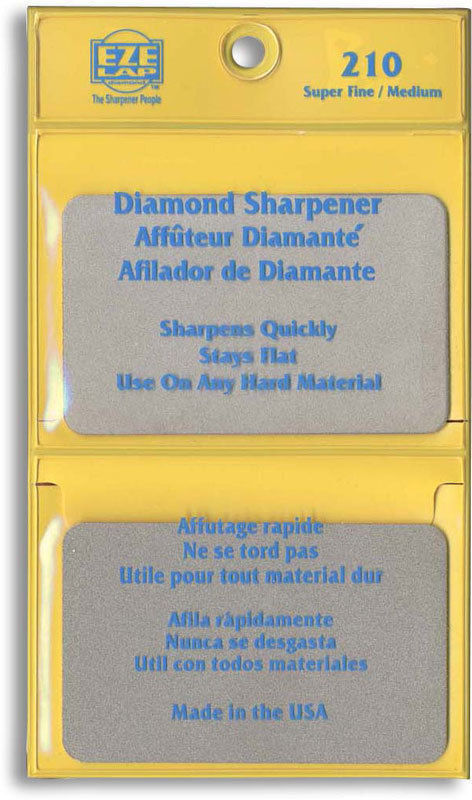 Eze-Lap Diamond Knife Sharpener Set Credit Card Size Super Fine and Medium Grit