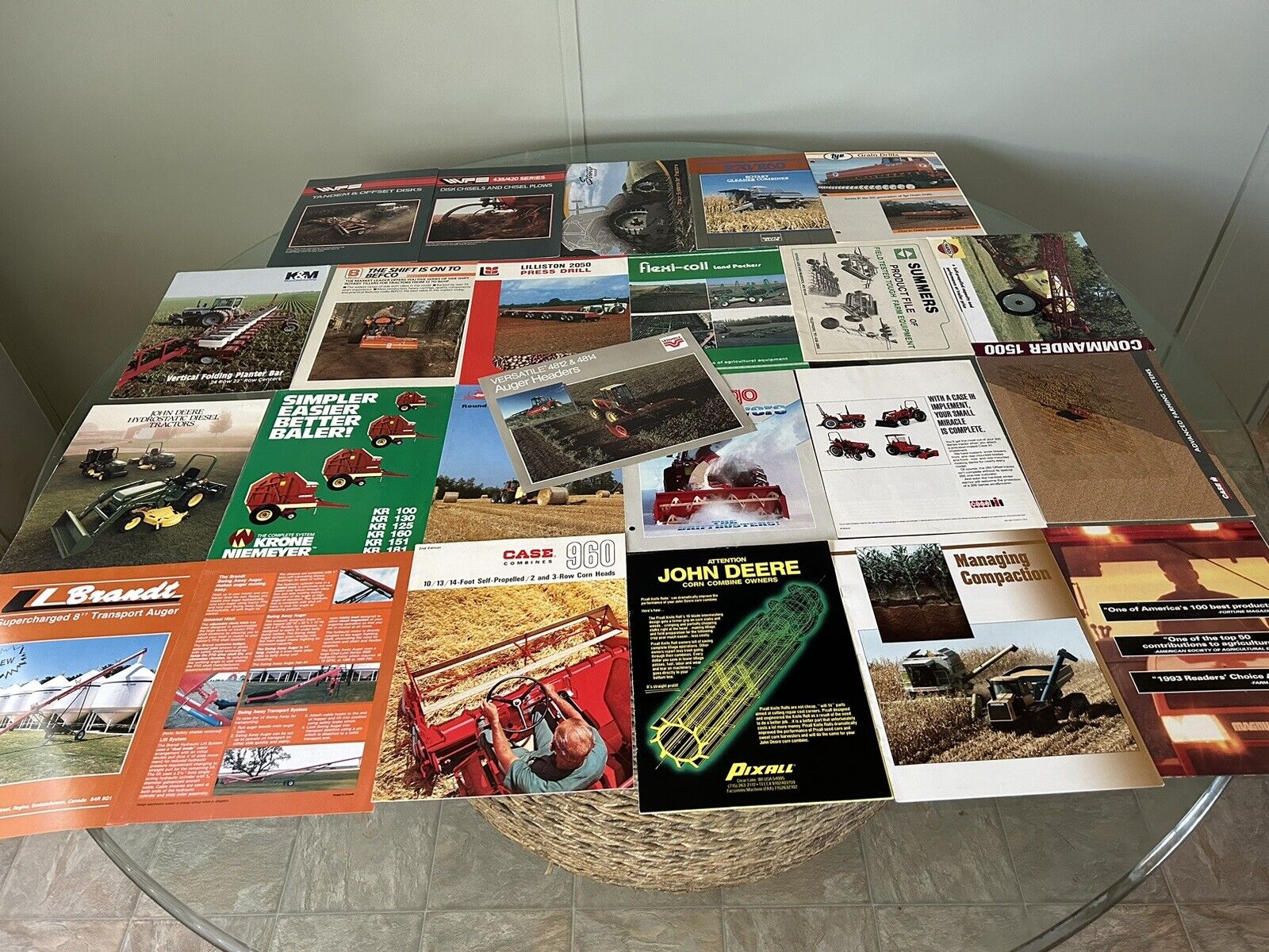 Large Mixed Lot of 24 Farm, Tractor, Implement, and Agricultural Brochures