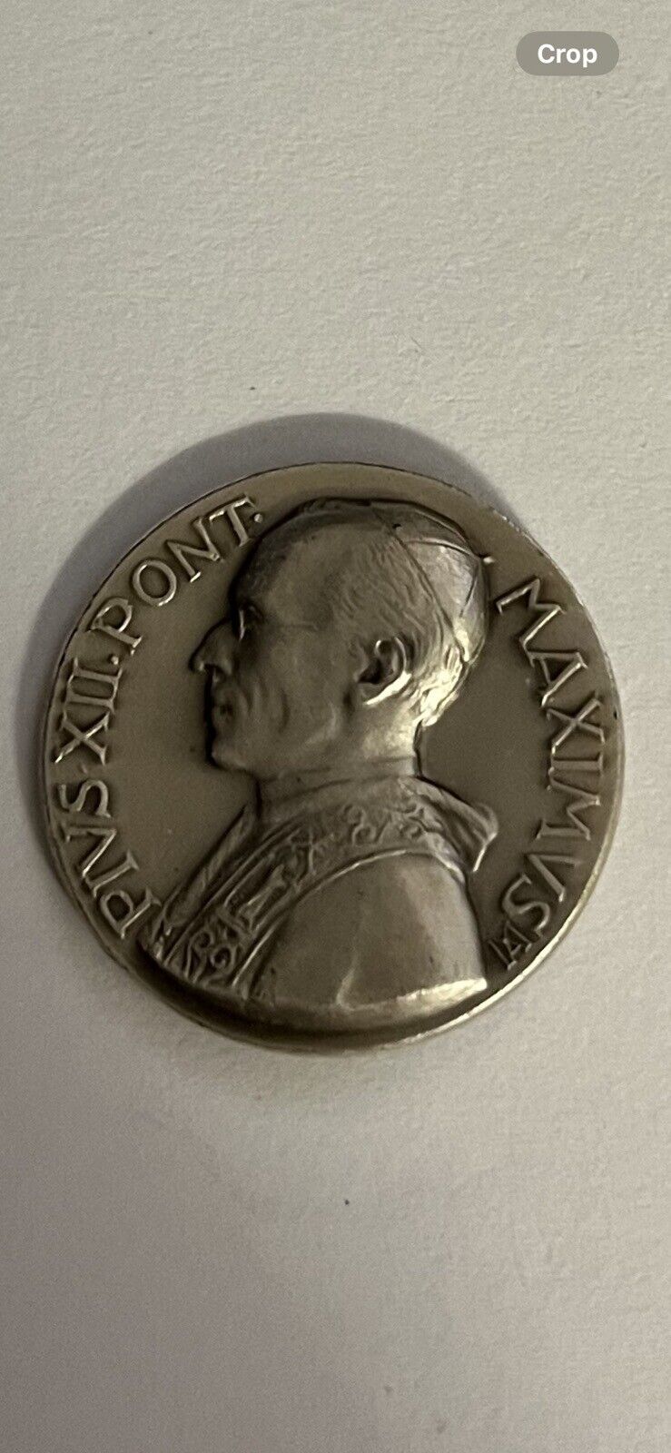 PIVS XII .Pont MAXTMVS 1939-1958 Religious Pope Commemorative Medal Size Small