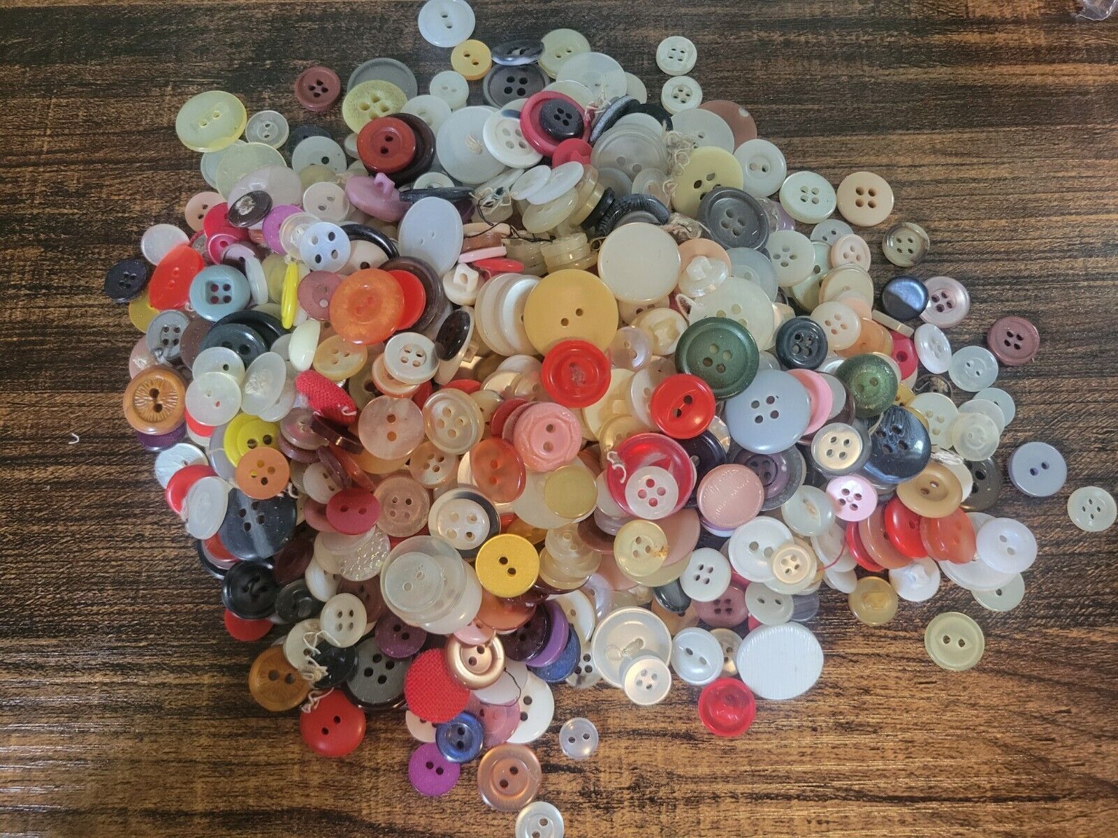 Vintage Large Lot Of Small Buttons Crafting Clothing