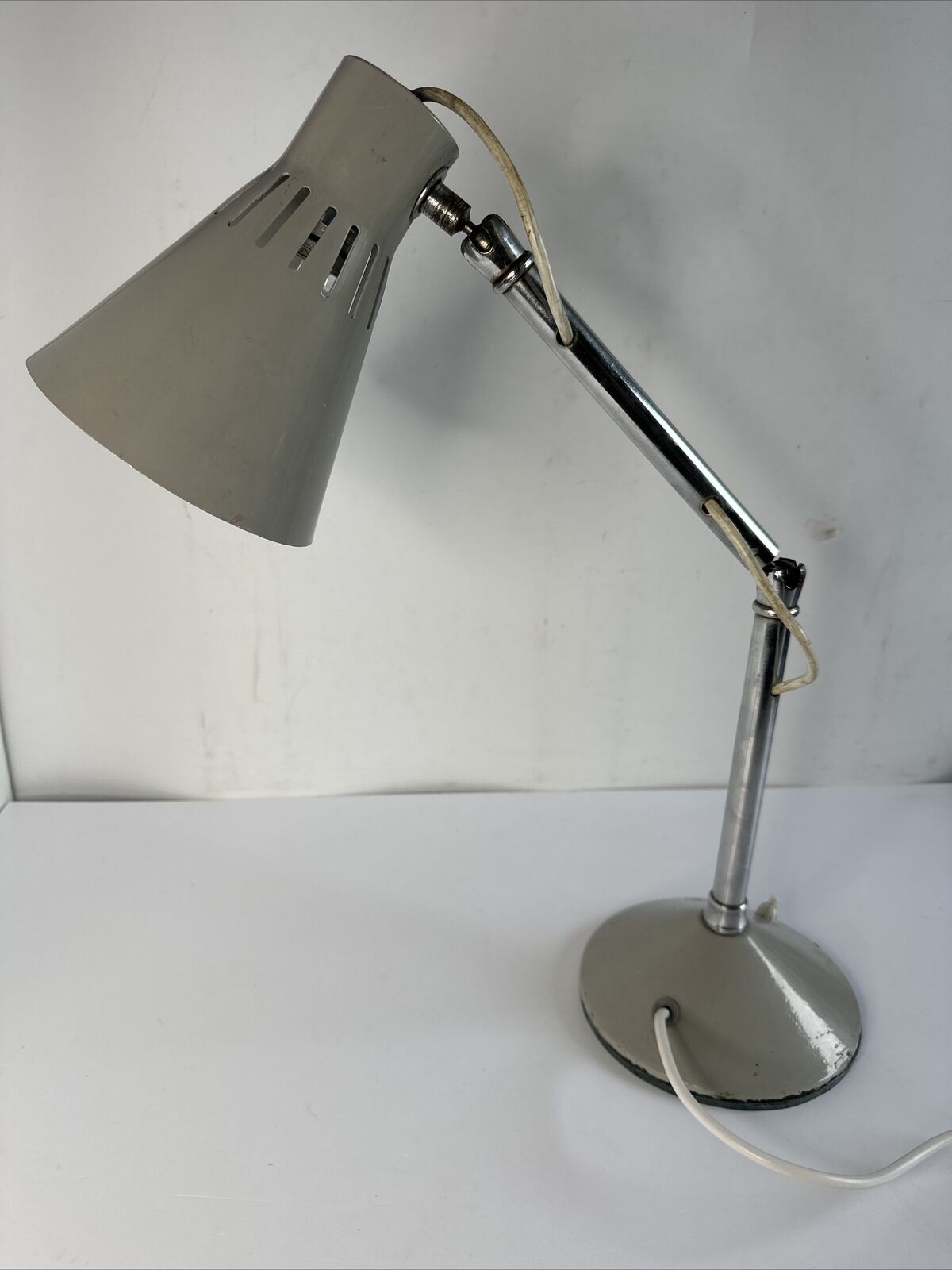 Old PIFCO Ball Jointed Desk lamp - Refurbished & PAT Tested