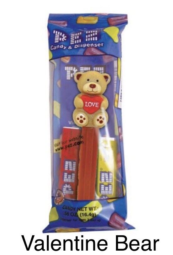 PEZ Valentine’s Day Candy Dispenser “Valentine Bear”