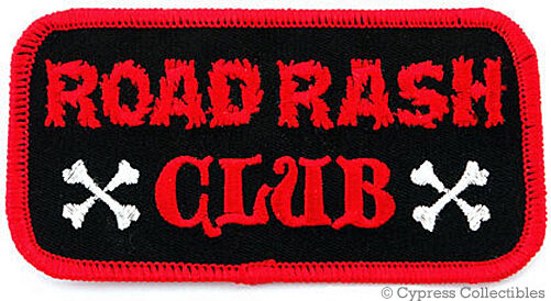 ROAD RASH CLUB - BIKER PATCH EMBLEM MOTORCYCLE CRASH NAMETAG embroidered iron-on