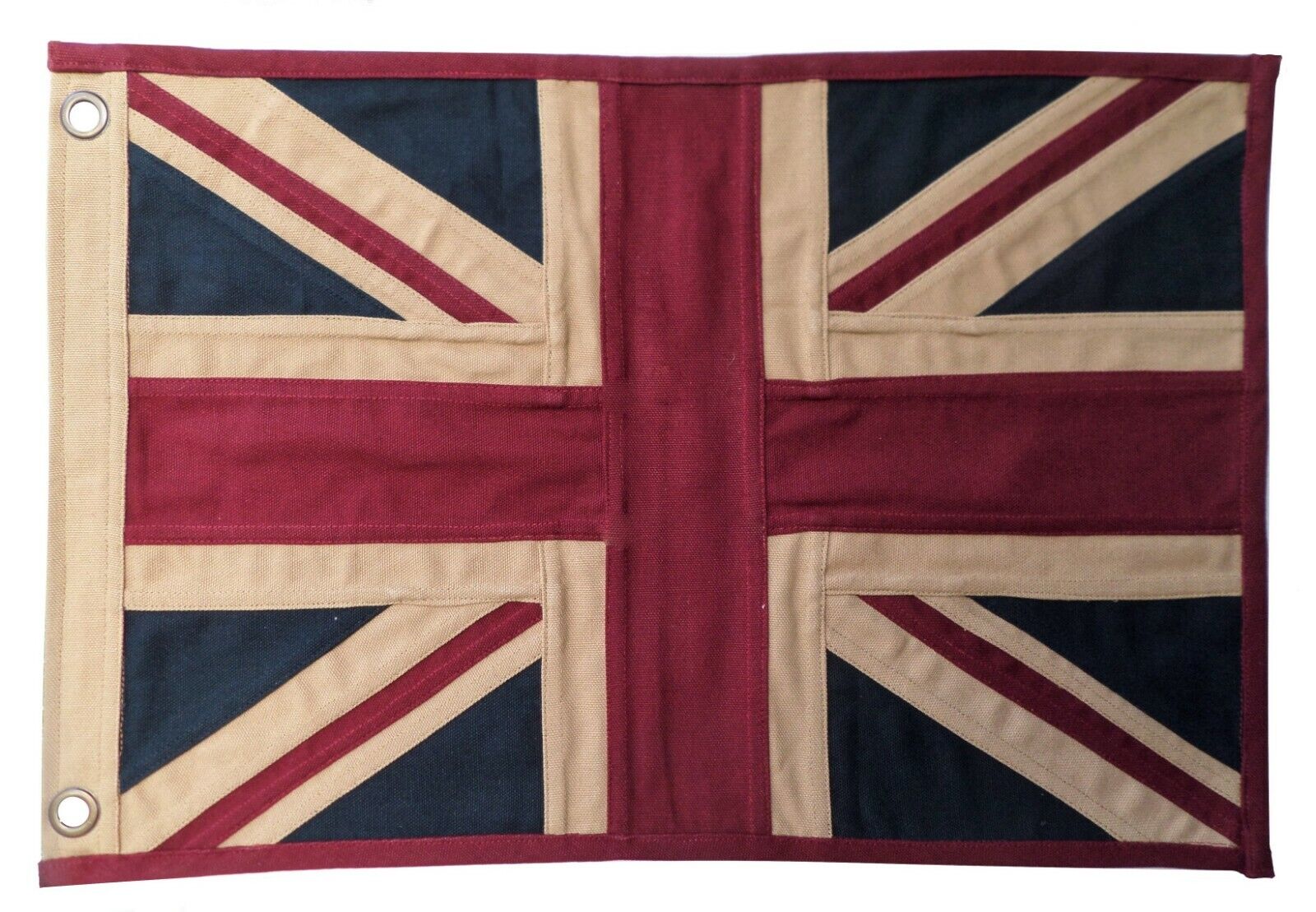 United Kingdom UK Union Jack Fully Sewn Aged and Vintage-Look Flag 49cm x 33cm