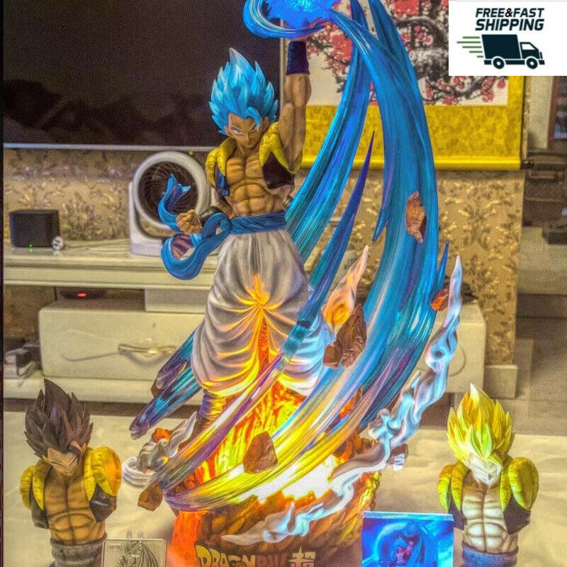 TZT Studio Dragon Ball Gogeta Resin Statue in stock Led Light 1/6 Scale H48cm