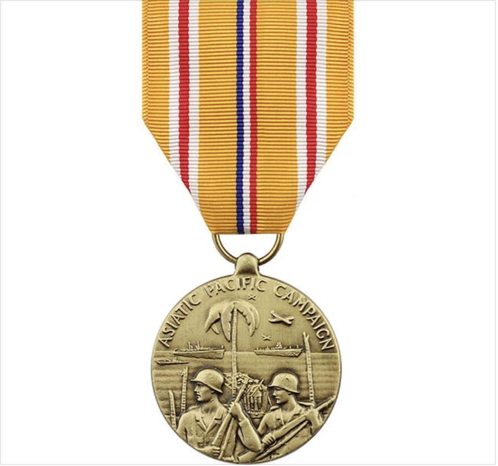 GENUINE U.S. FULL SIZE MEDAL: ASIATIC PACIFIC CAMPAIGN