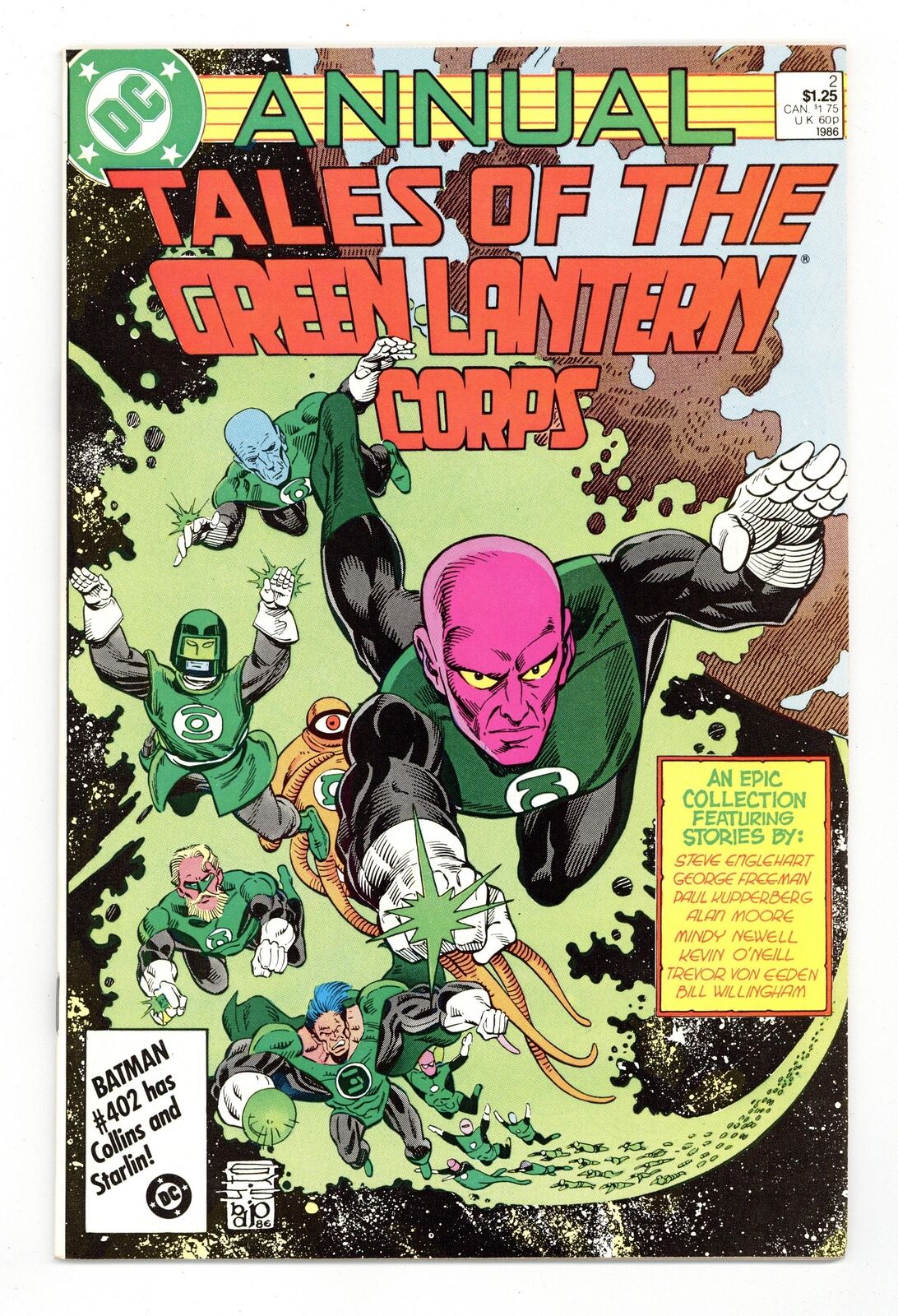 Tales of the Green Lantern Corps Annual #2 VF 8.0 1986